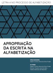 Apropriação da Escrita na Alfabetização capa