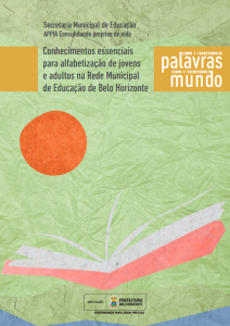 Conhecimentos essenciais para a alfabetização de jovens e adultos na Rede Municipal de Educação de Belo Horizonte capa
