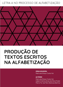 Produção de Textos Escritos na Alfabetização capa