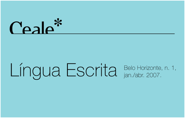 revista Língua Escrita nº 1