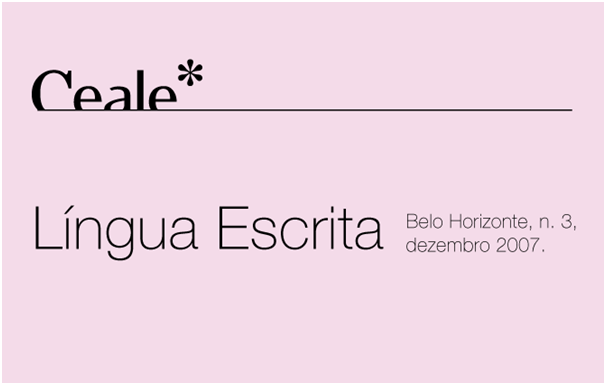 revista Língua Escrita nº 3