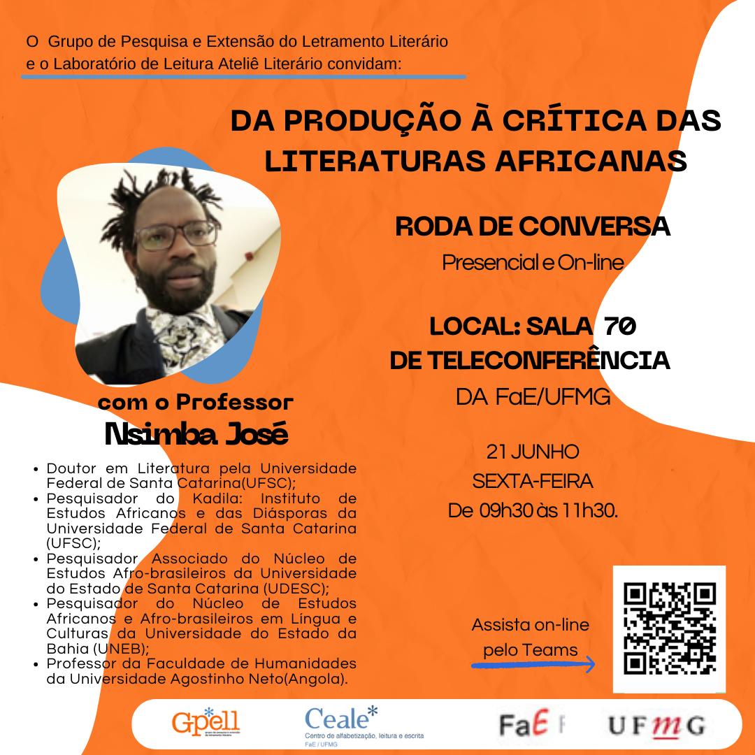 GPELL realiza roda de conversa sobre literaturas africanas