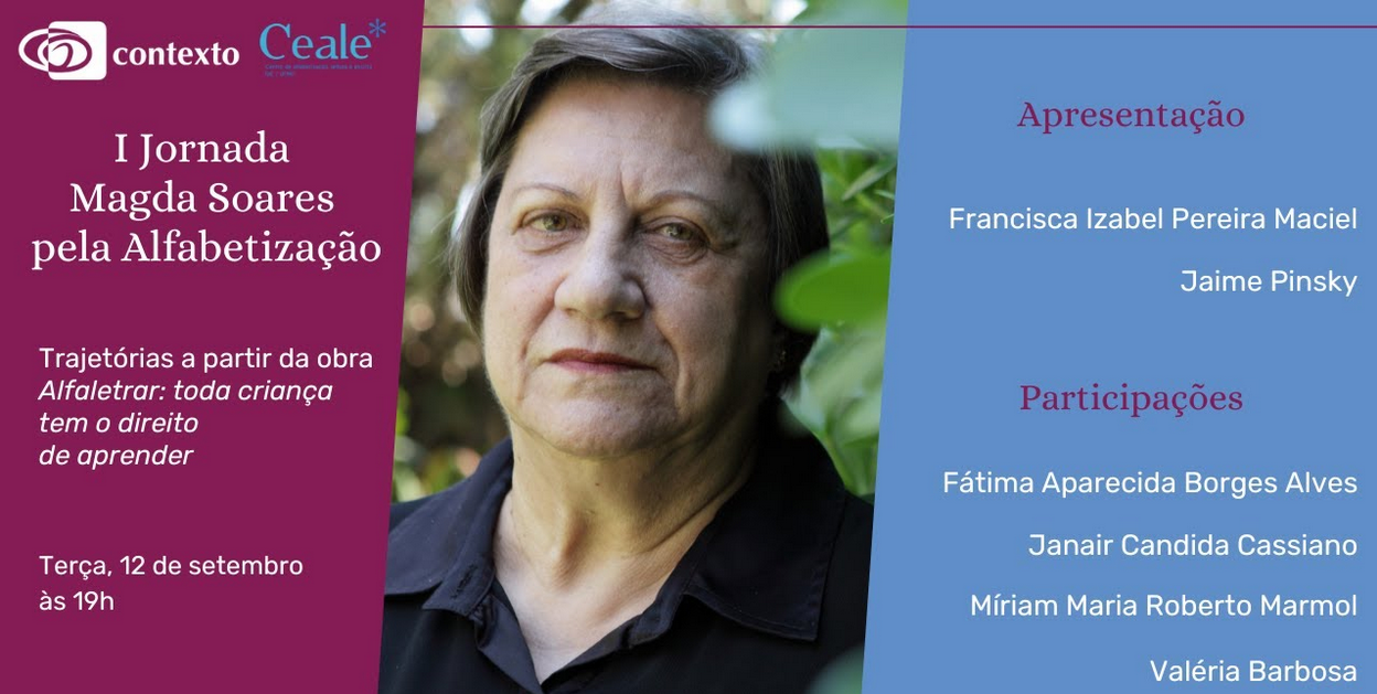 Setembro terá a I Jornada Magda Soares pela Alfabetização