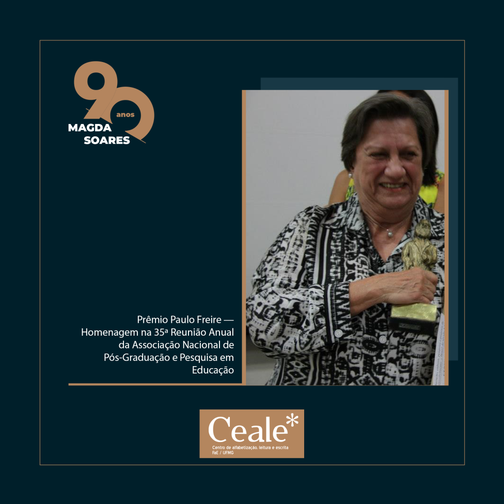 90 anos de Magda Soares: Prêmios da ANPed