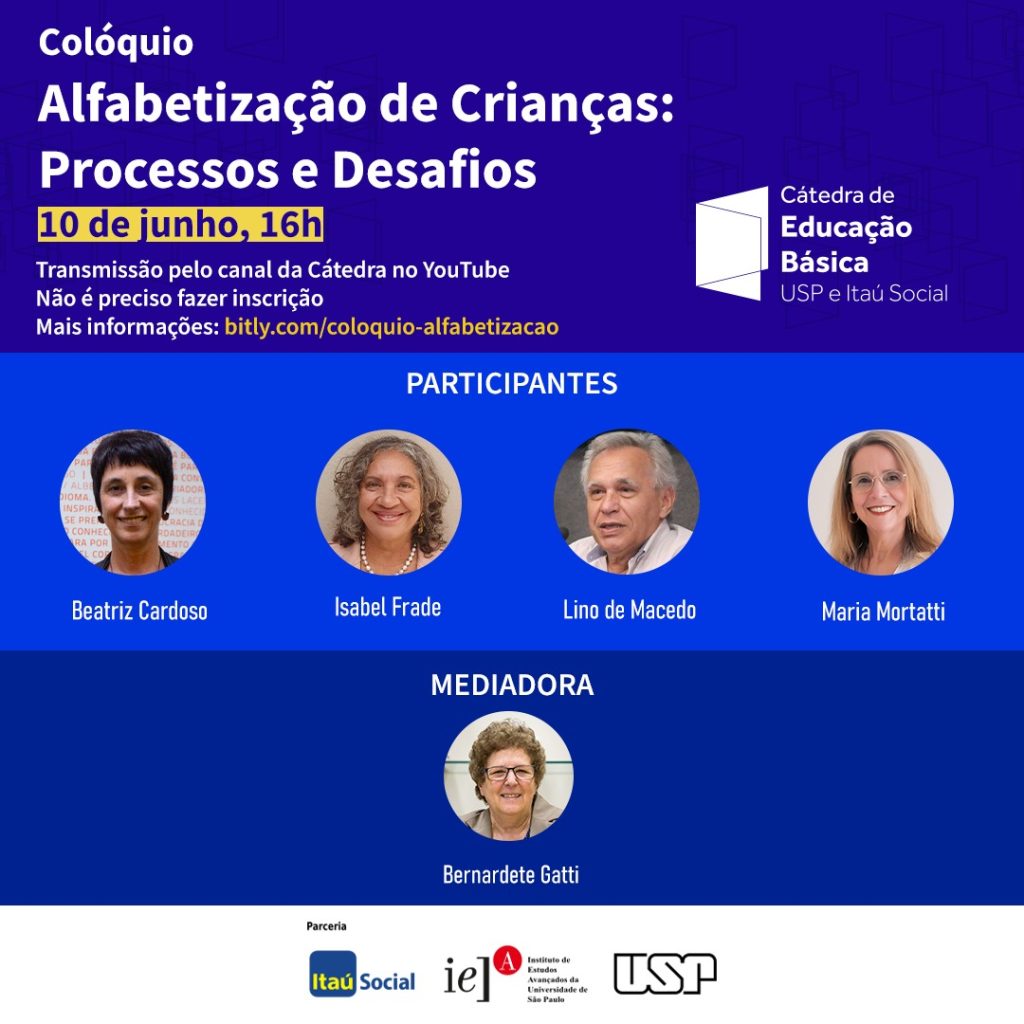 Pesquisadora do Ceale e outros convidados discutem desafios atuais da alfabetização em live da USP