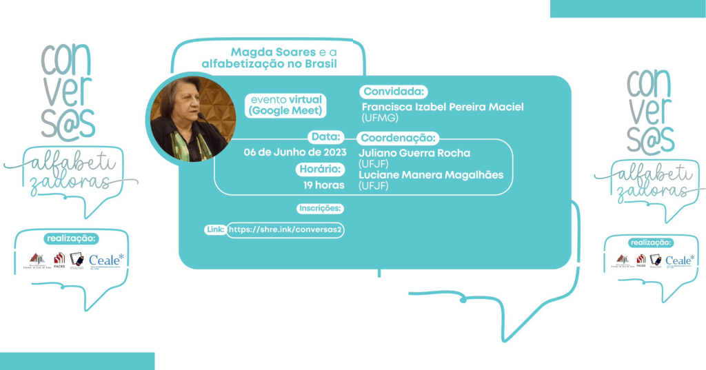 Vida e obra de Magda Soares é tema do Conversas Alfabetizadoras