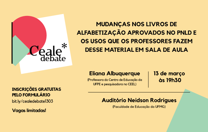 Ceale Debate: Livros didáticos de alfabetização