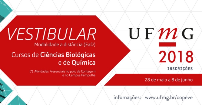 UFMG abre inscrições de vestibular para cursos de biologia e química a distância