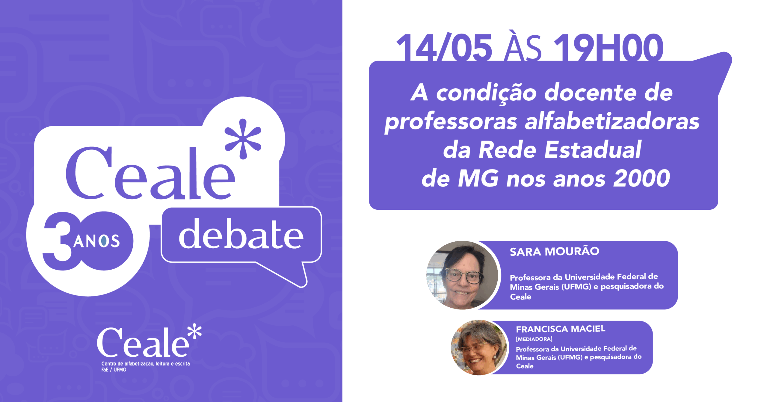 Ceale Debate discute condição docente de professoras da Rede Estadual nos anos 2000.