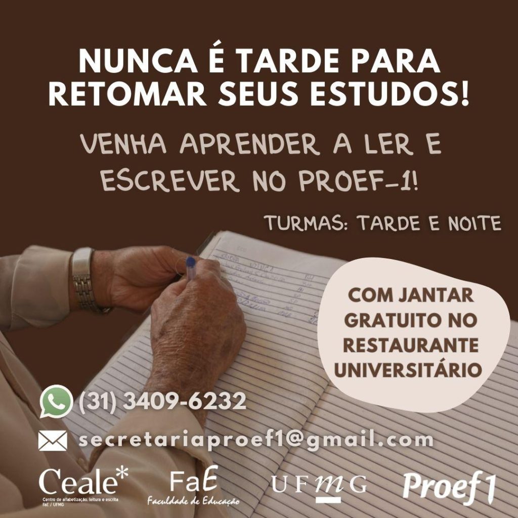 Inscrições para turmas do Proef-1 estão abertas