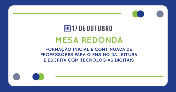 NEPCED promove mesa redonda sobre ensino da leitura e escrita com tecnologias digitais