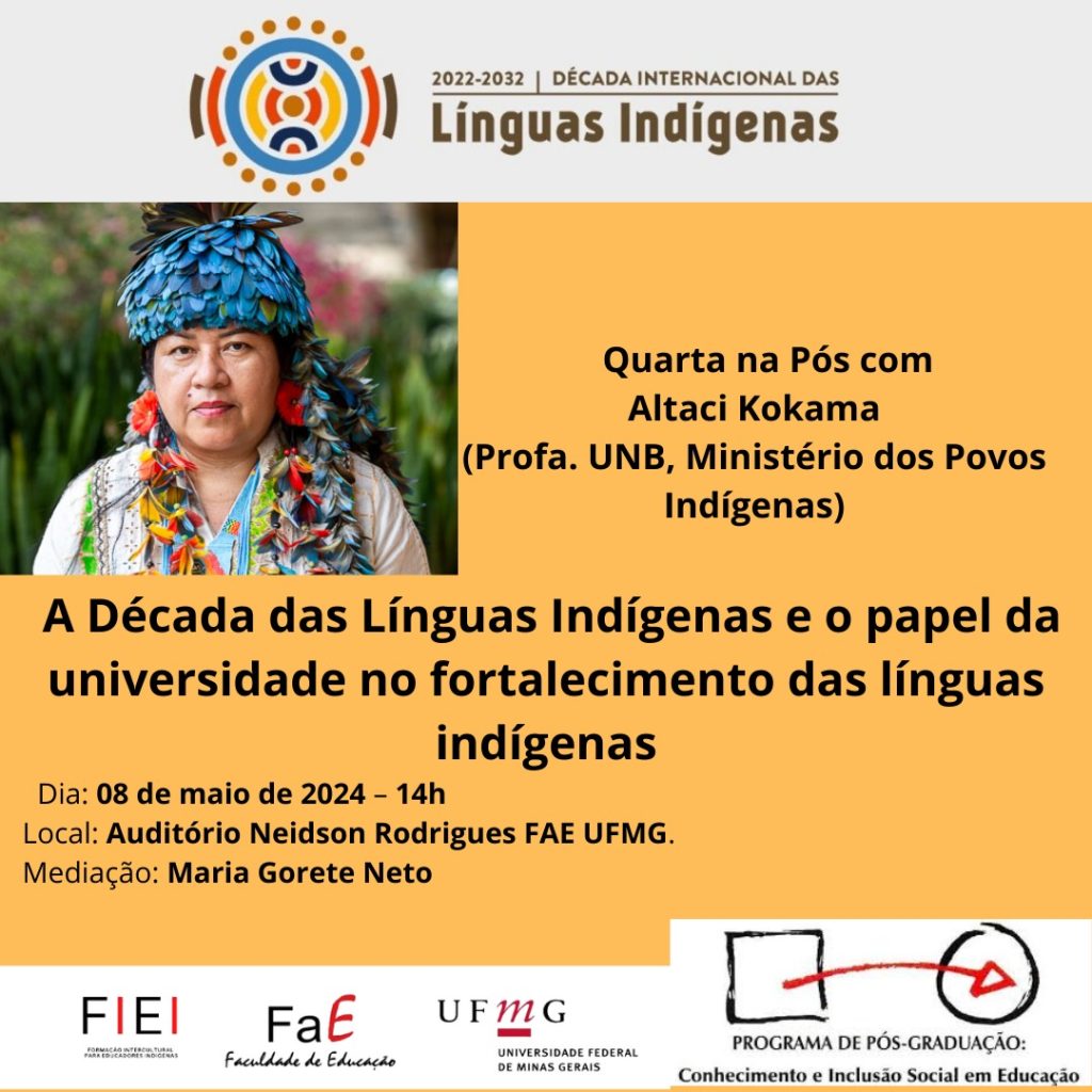 Quarta na Pós recebe professora Altaci Kokama